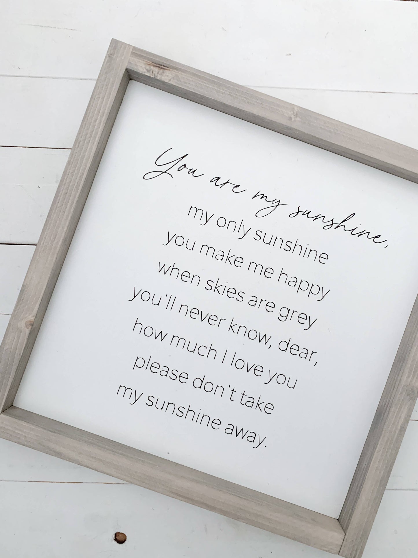 Ashwood Designs - You are my sunshine: Dark Walnut / 13x13