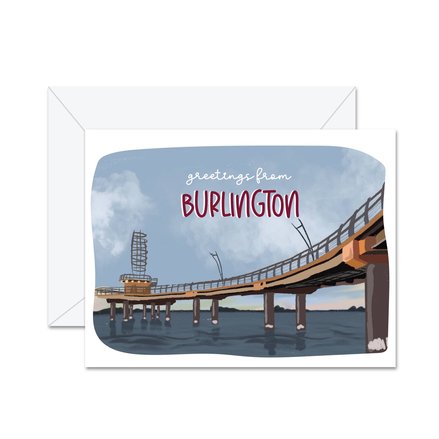 Jaybee Design - Greetings From Burlington - Greeting Card