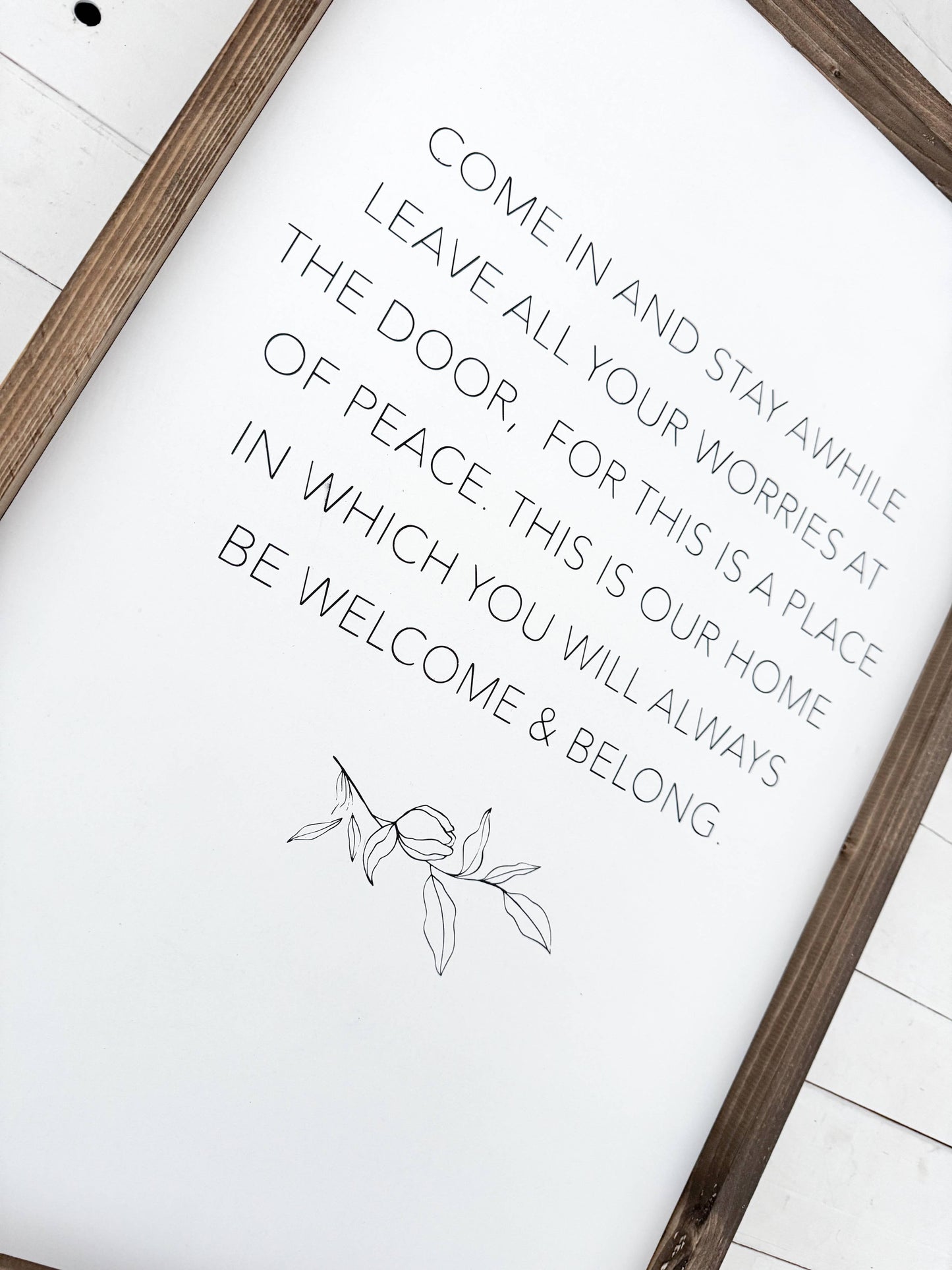 Ashwood Designs - Come in and stay awhile: Dark Walnut