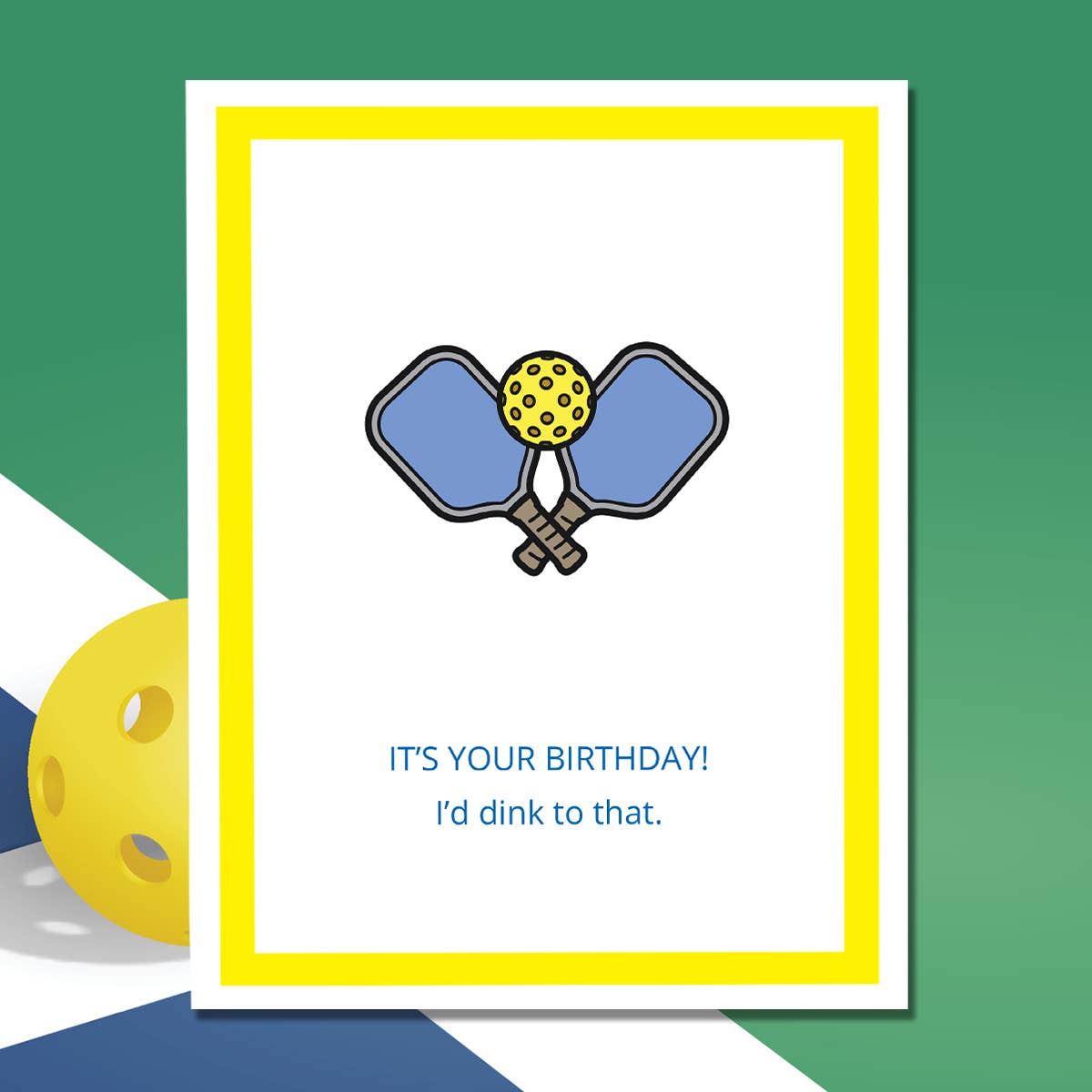 Design Corner - Pickleball Birthday Card