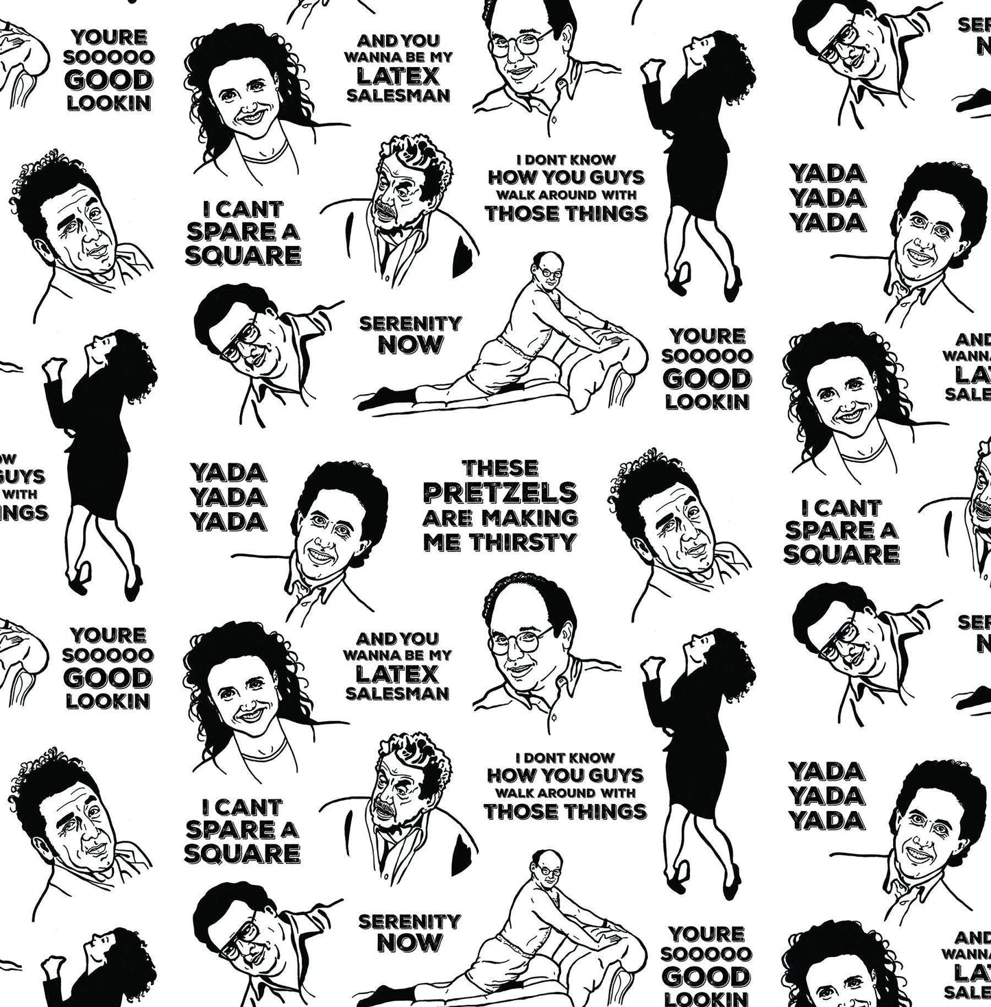 Seinfeld Gift Wrap 24"x36" Sheet