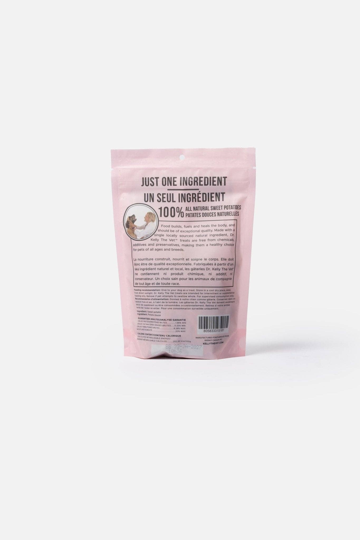 Silver Paw - Dr. Kelly The Vet 100% Natural Dog Treats - Sweet Potato: 150g / 5.29 oz