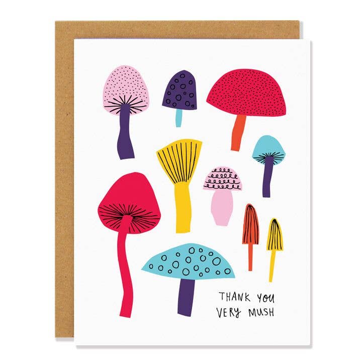 Badger & Burke - Mushrooms - Thank You Card