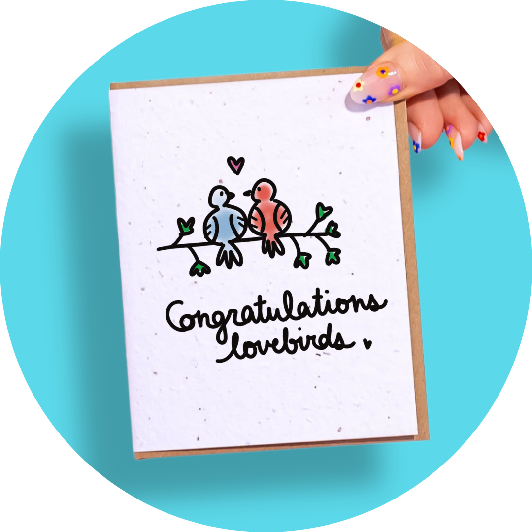 SowSweet Greetings Inc - Congrats Lovebirds