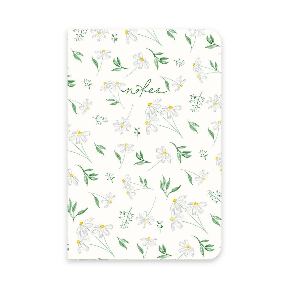 Almeida Illustrations - Daisies Floral Notebook - 48 Lined Pages