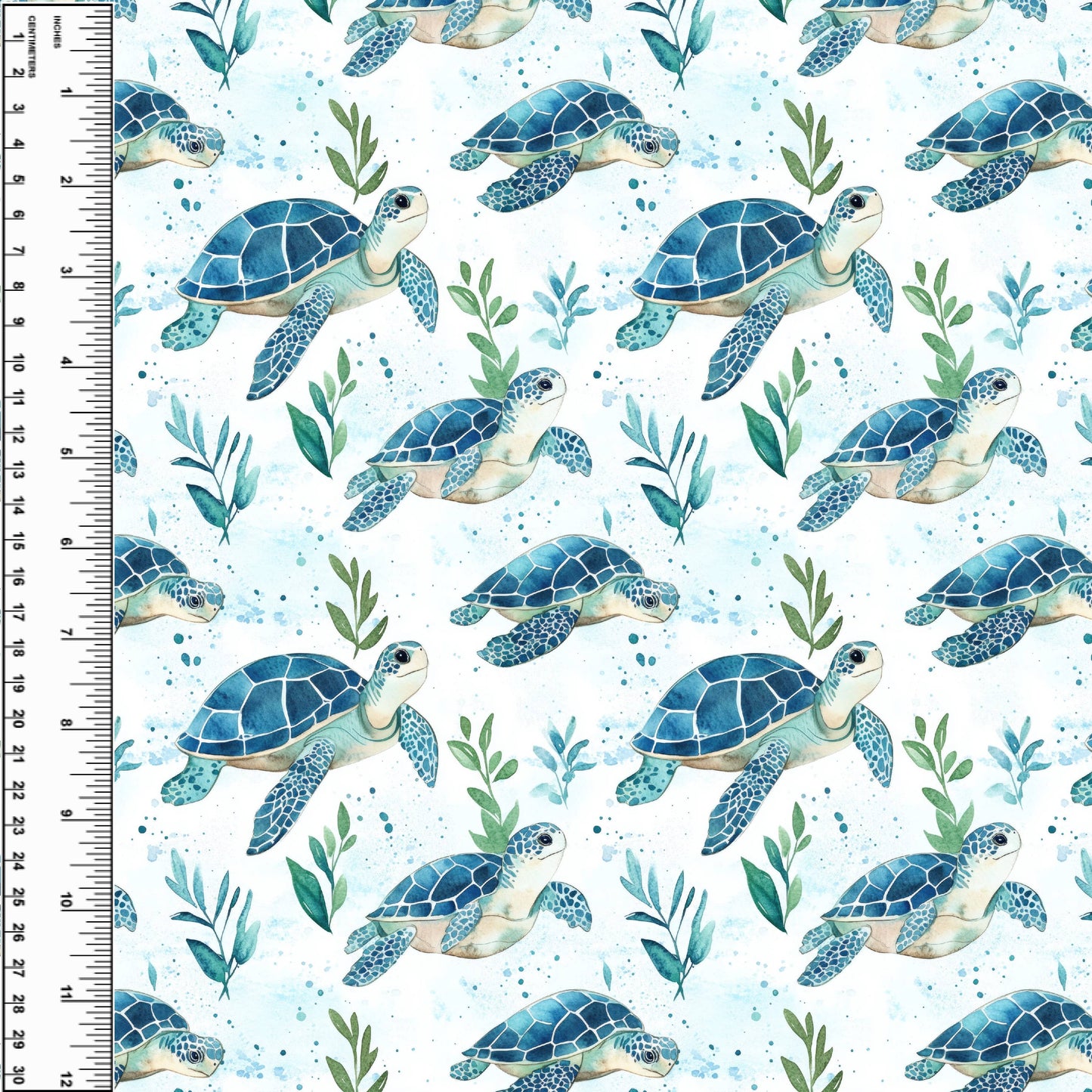Busy Little Stitches - Sea Turtles Toddler Blanket