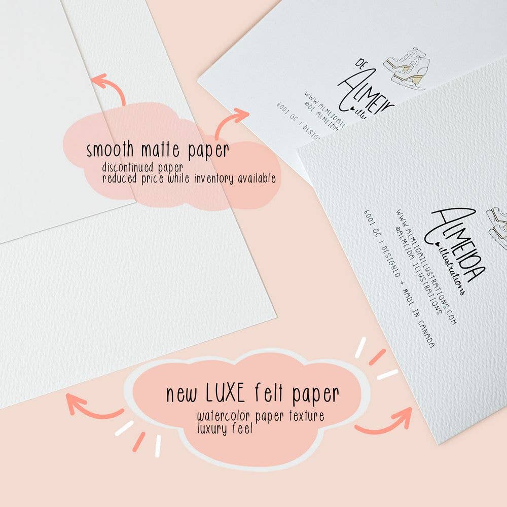 Almeida Illustrations - Wild Flower Thank You Card: Smooth (while qtys last) + White Envelope