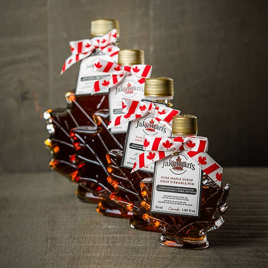 Jakeman's Maple Products - Pure Maple Syrup - Autumn Leaf Glass, 50ml