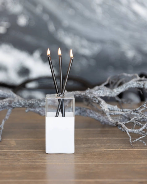 Everlasting Candle - JERVIS WHITE vase