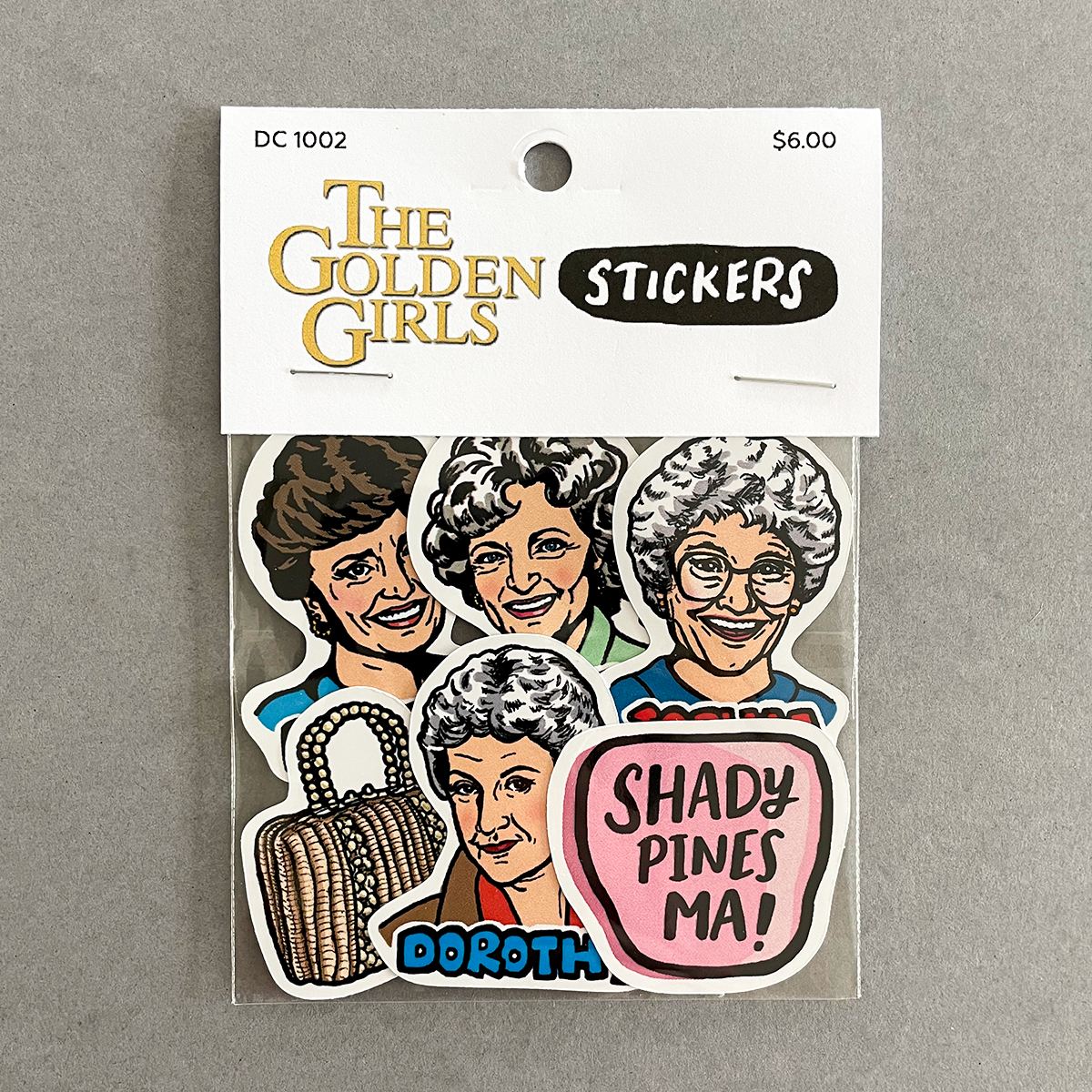 Design Corner - Golden Girls Die Cut Stickers 6 Pack