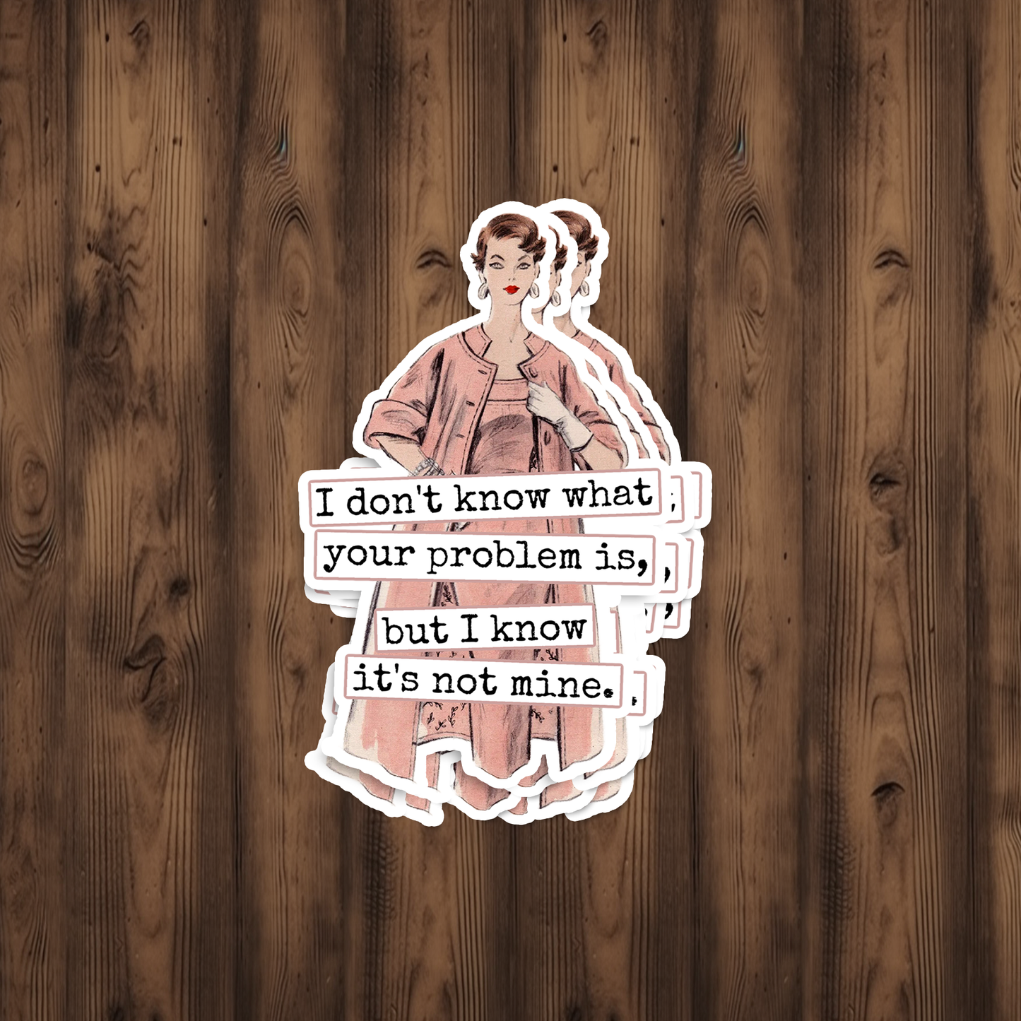 Raven's Rest Studio - Funny STICKER. I Don't Know What Your Problem Is...
