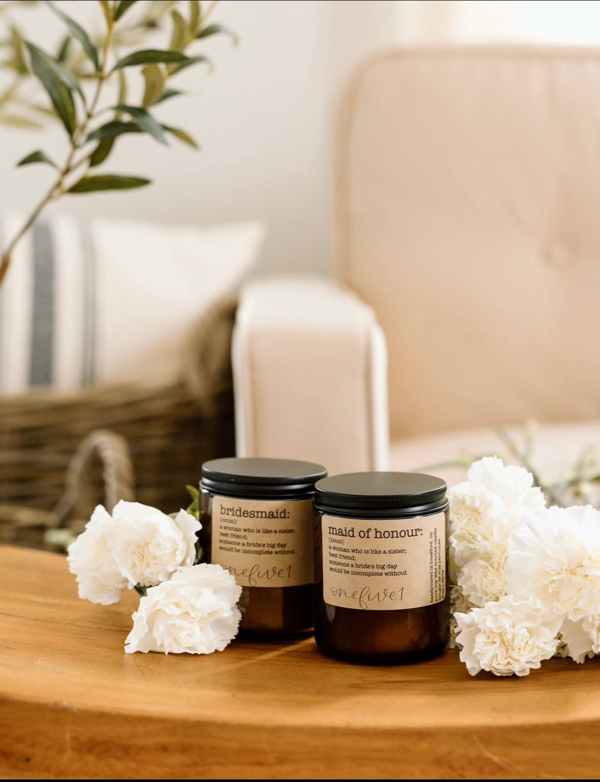 onefive1 - Bridesmaid definition soy candle
