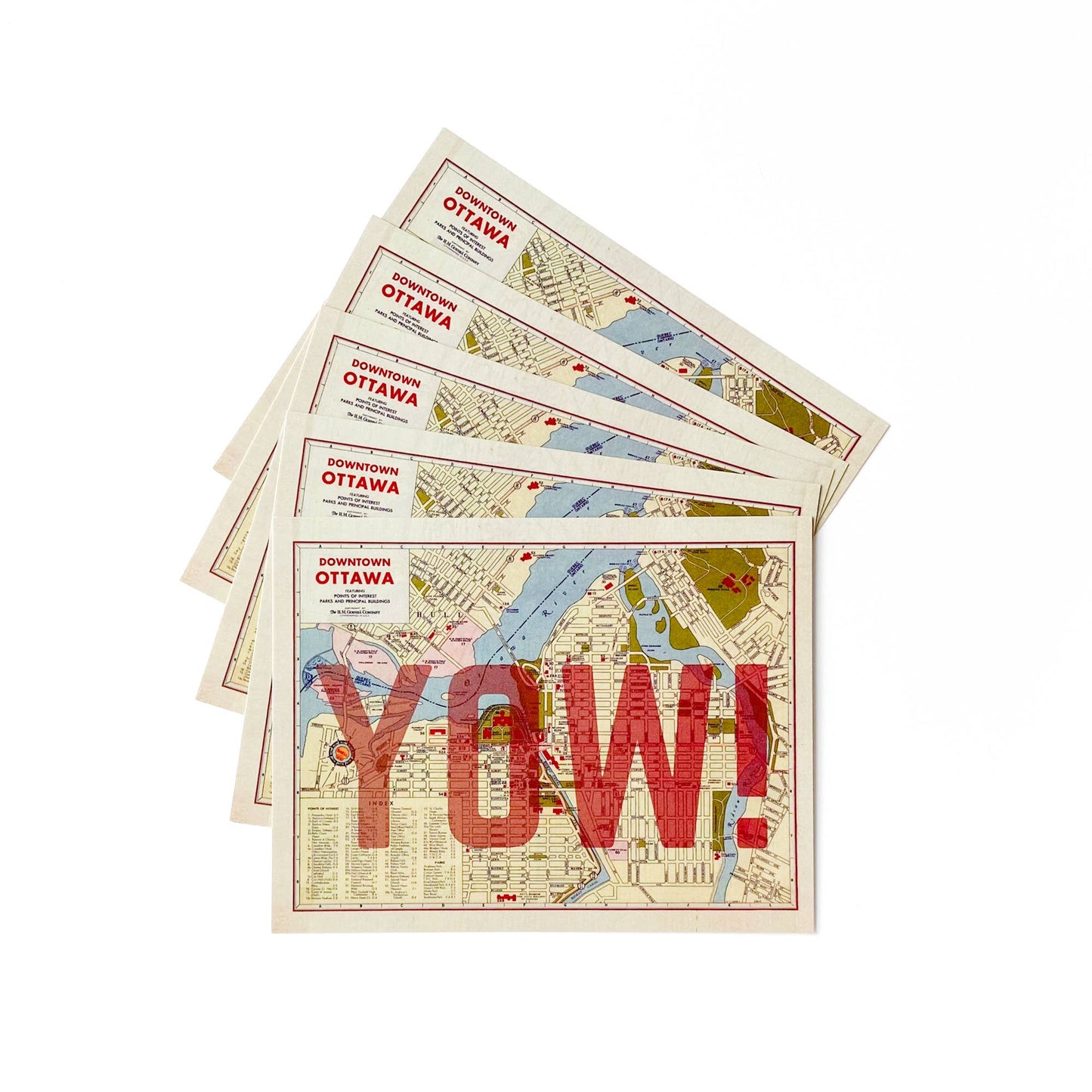 Sadie & June - Burlington area  Map Postcard