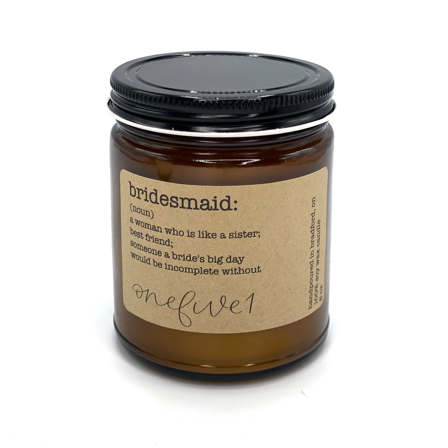 onefive1 - Bridesmaid definition soy candle