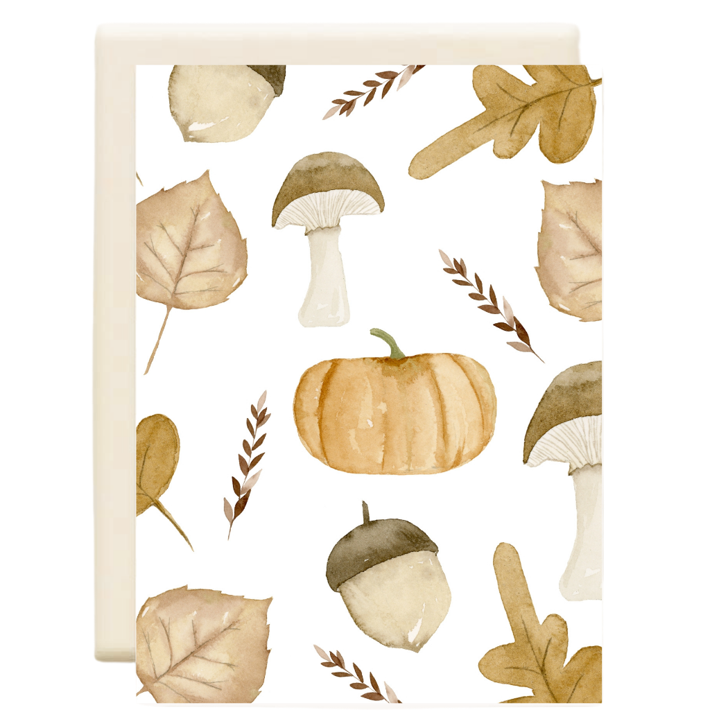 Inkwell Cards - Fall Pattern | Fall Greeting Card