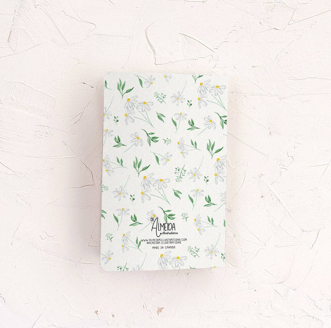 Almeida Illustrations - Daisies Floral Notebook - 48 Lined Pages