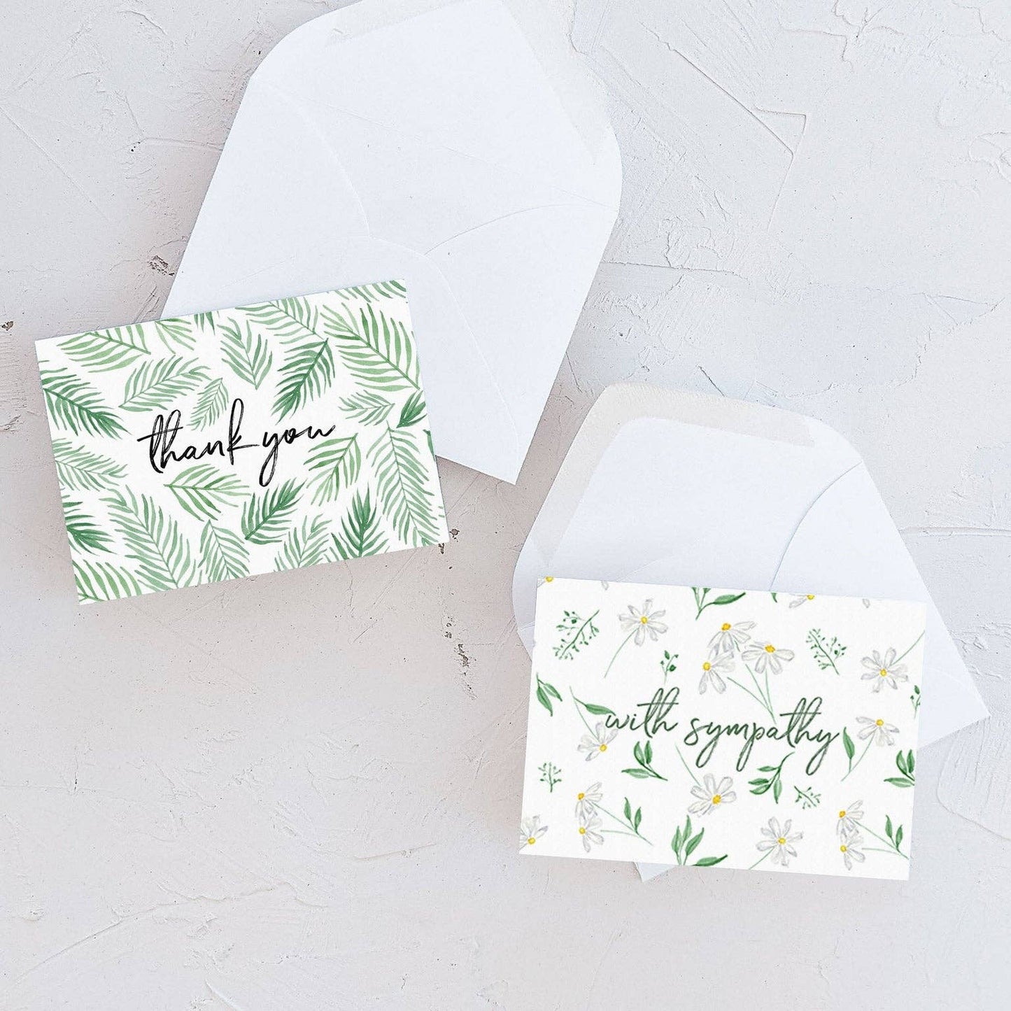 Almeida Illustrations - Mini Card - Thank You Ferns Enclosure Card