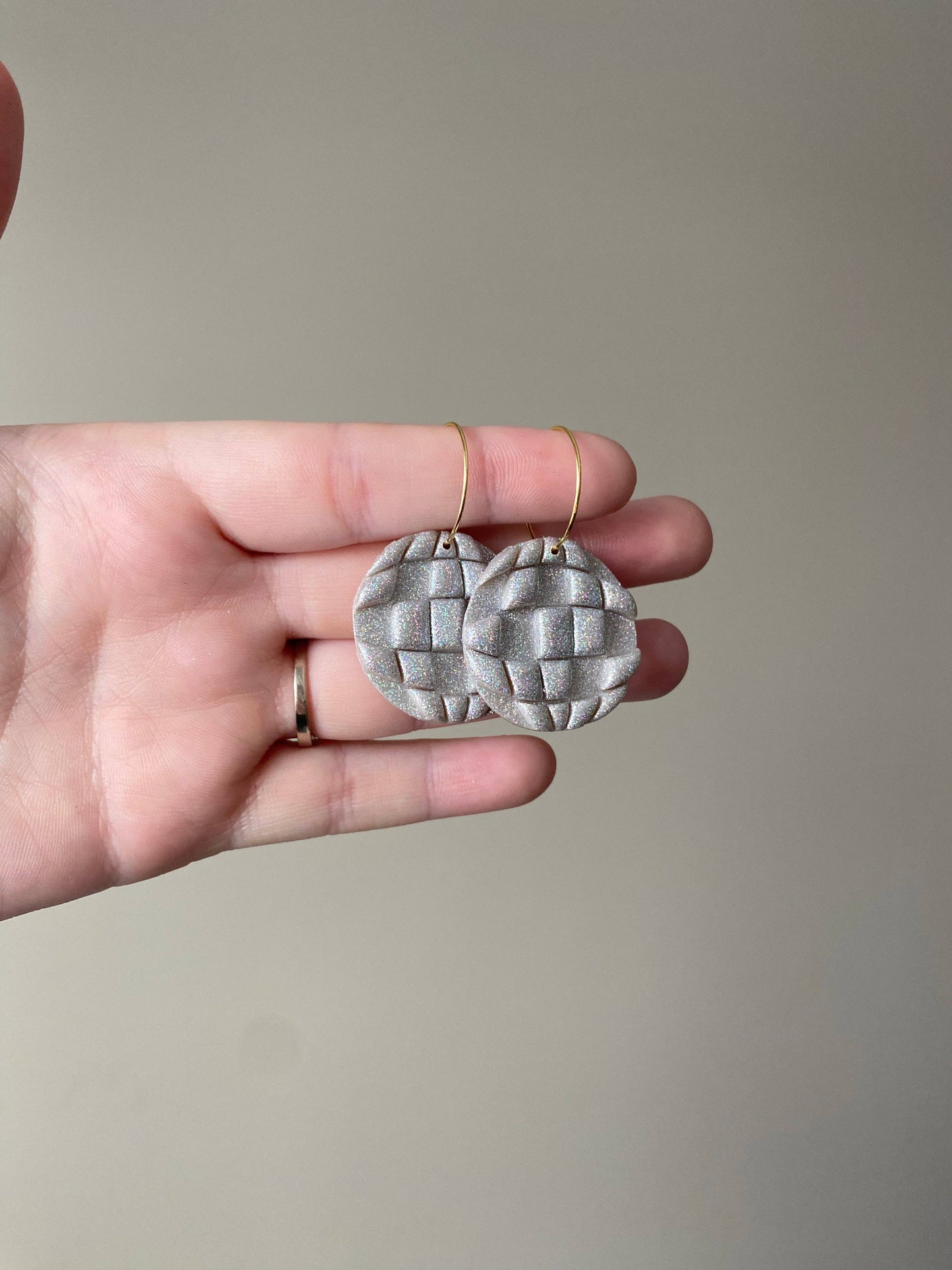 TS inspired, Mirror Ball | Era's Tour, Polymer Clay Earrings