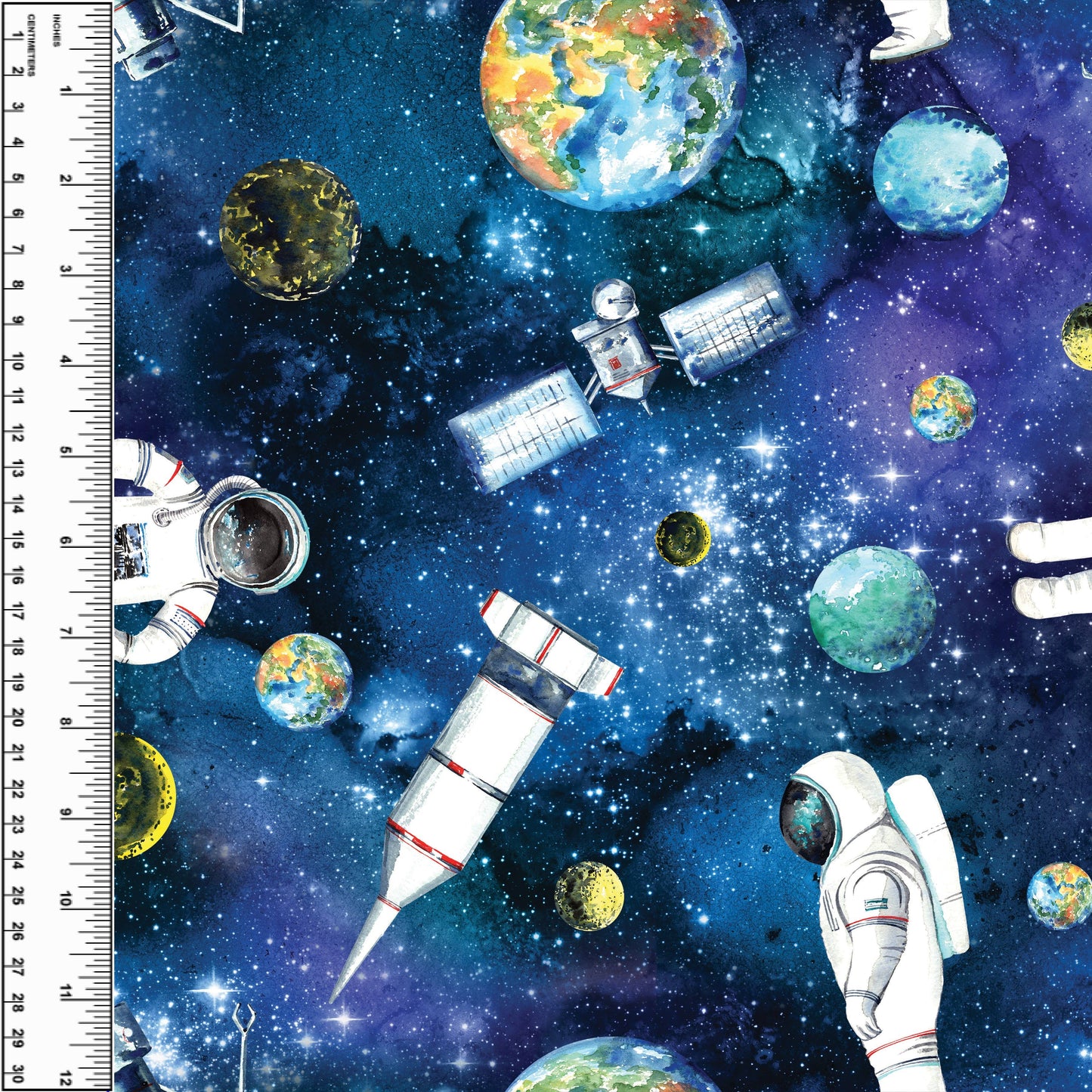 Busy Little Stitches - In Space Toddler Blanket