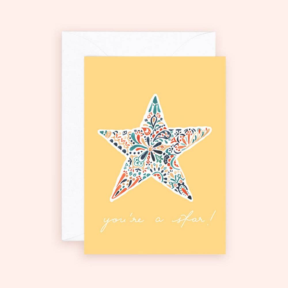Almeida Illustrations - Mini Card - You're a Star Enclosure Card