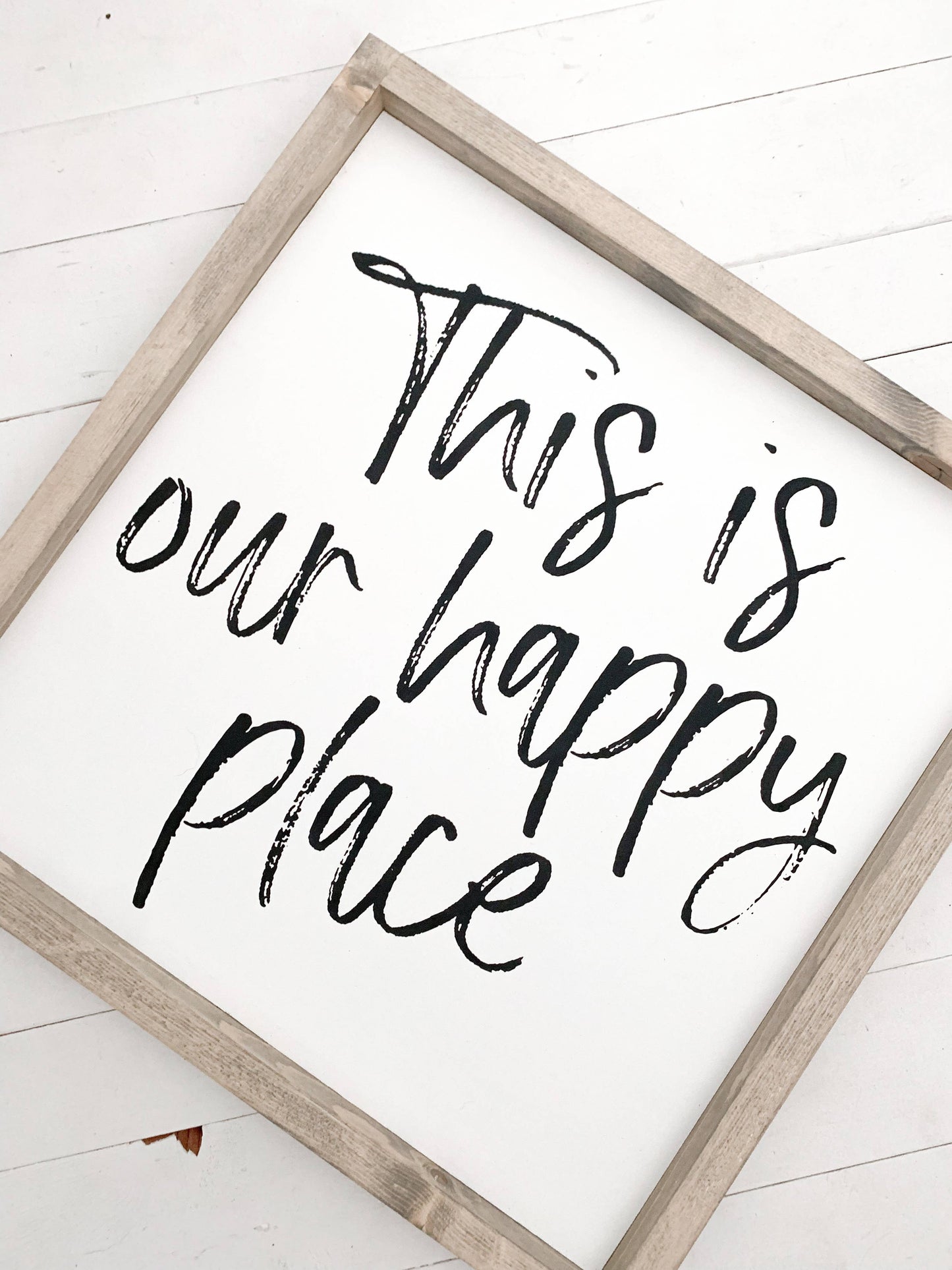 Ashwood Designs - This is our happy place: Dark Walnut