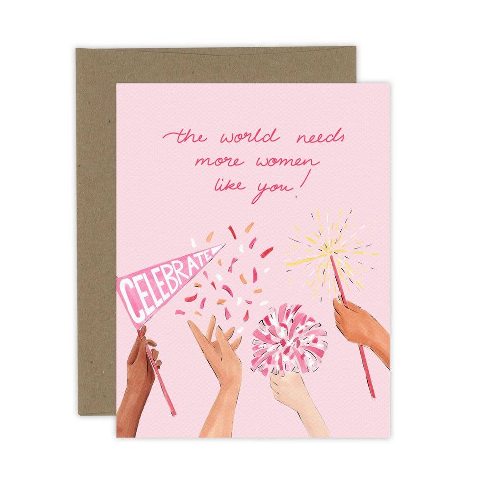 Almeida Illustrations - Women's Celebration Card | Women's Day: White