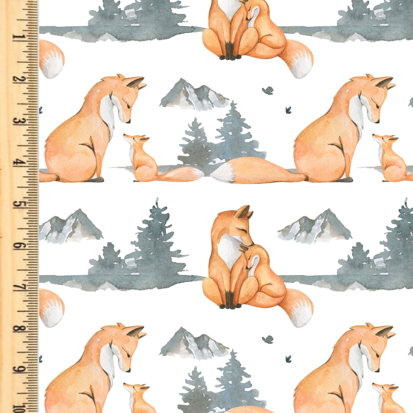 Busy Little Stitches - Fox Family Kiss Toddler Blanket