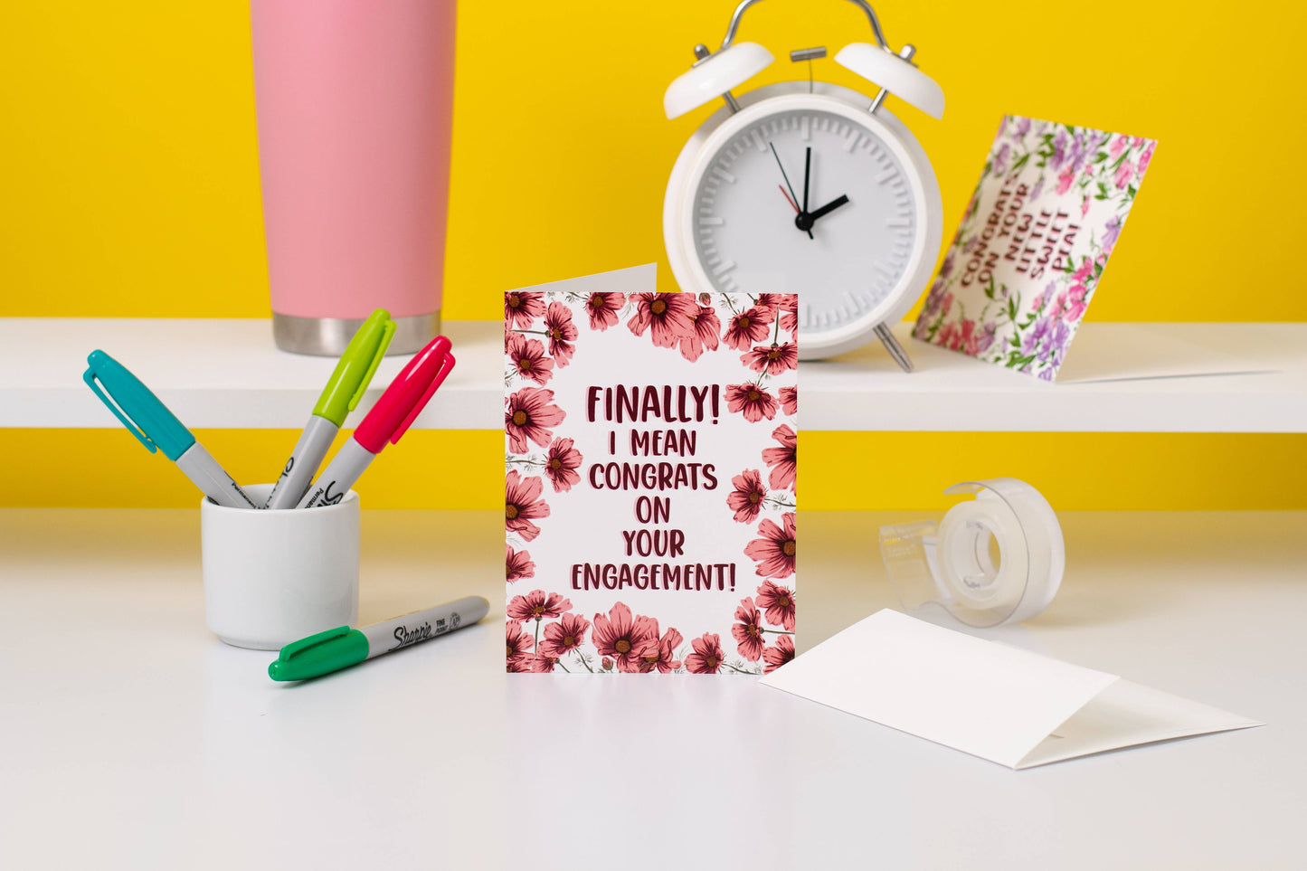 Jaybee Design - Finally! I Mean Congrats On The Engagement - Greeting Card