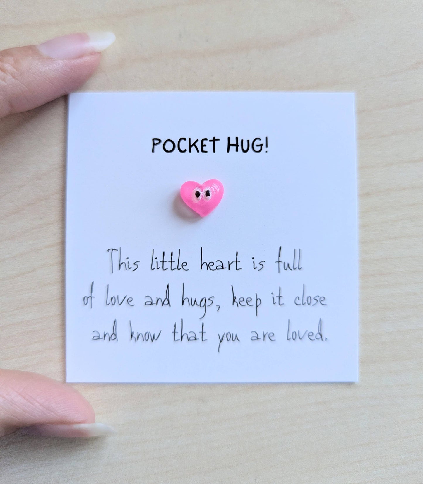 Uplifted Ink - Pocket Hug Mini Card - Handmade Keepsake with Personal Note