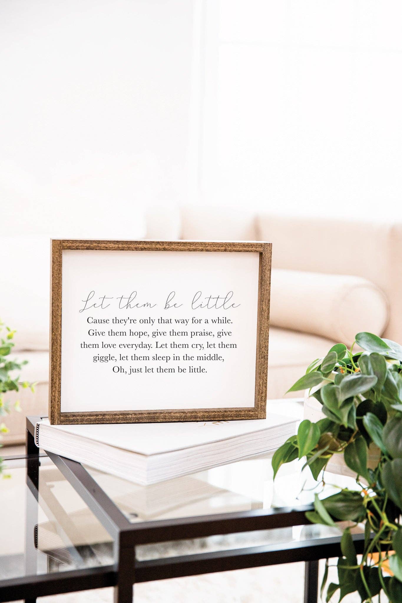 Notes in Knots - Let Them Be Little Sign: 12x16