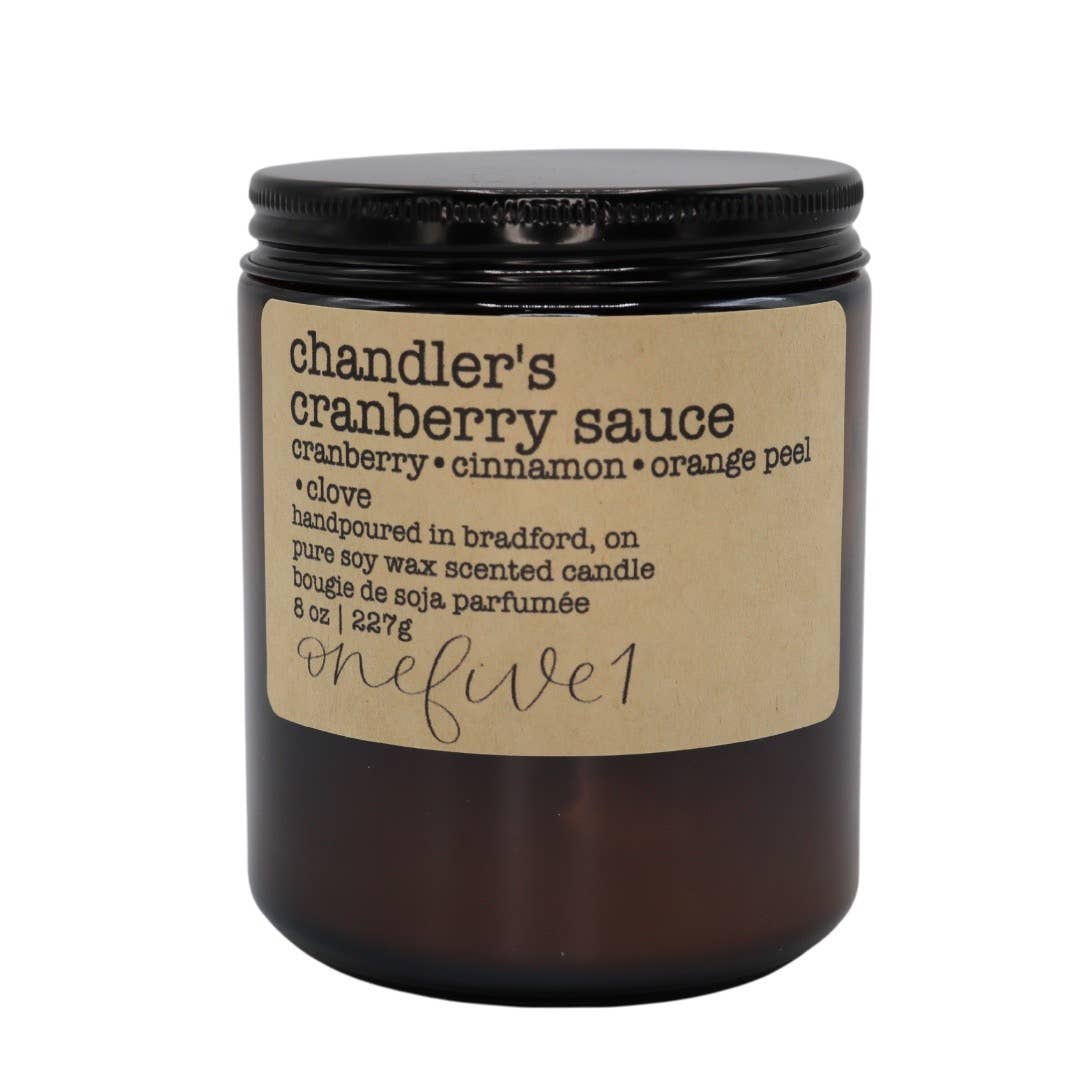 onefive1 - Chandler's cranberry sauce- soy wax candle