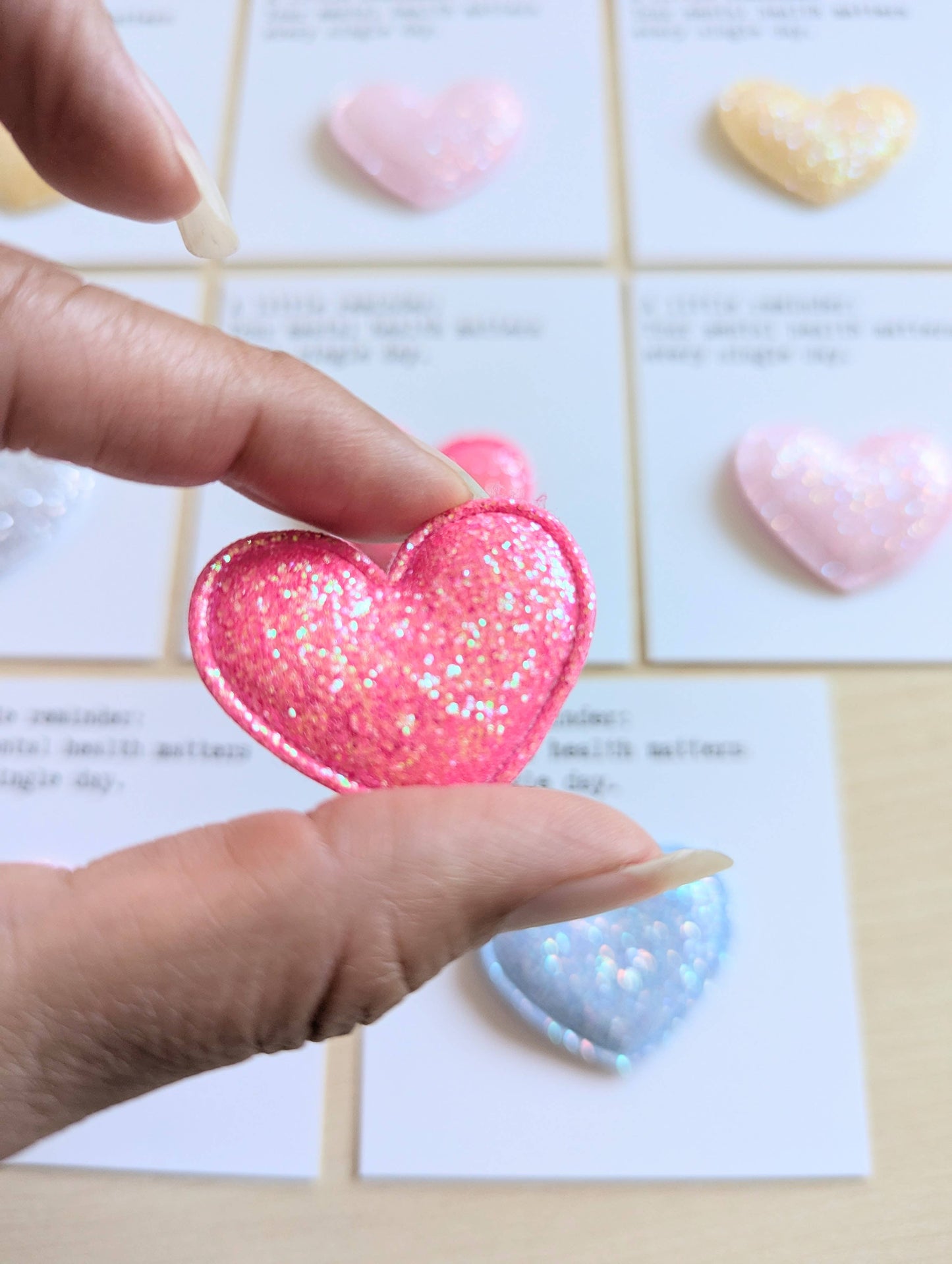 Uplifted Ink - Mental Health Reminder Card with Glitter Heart Gift