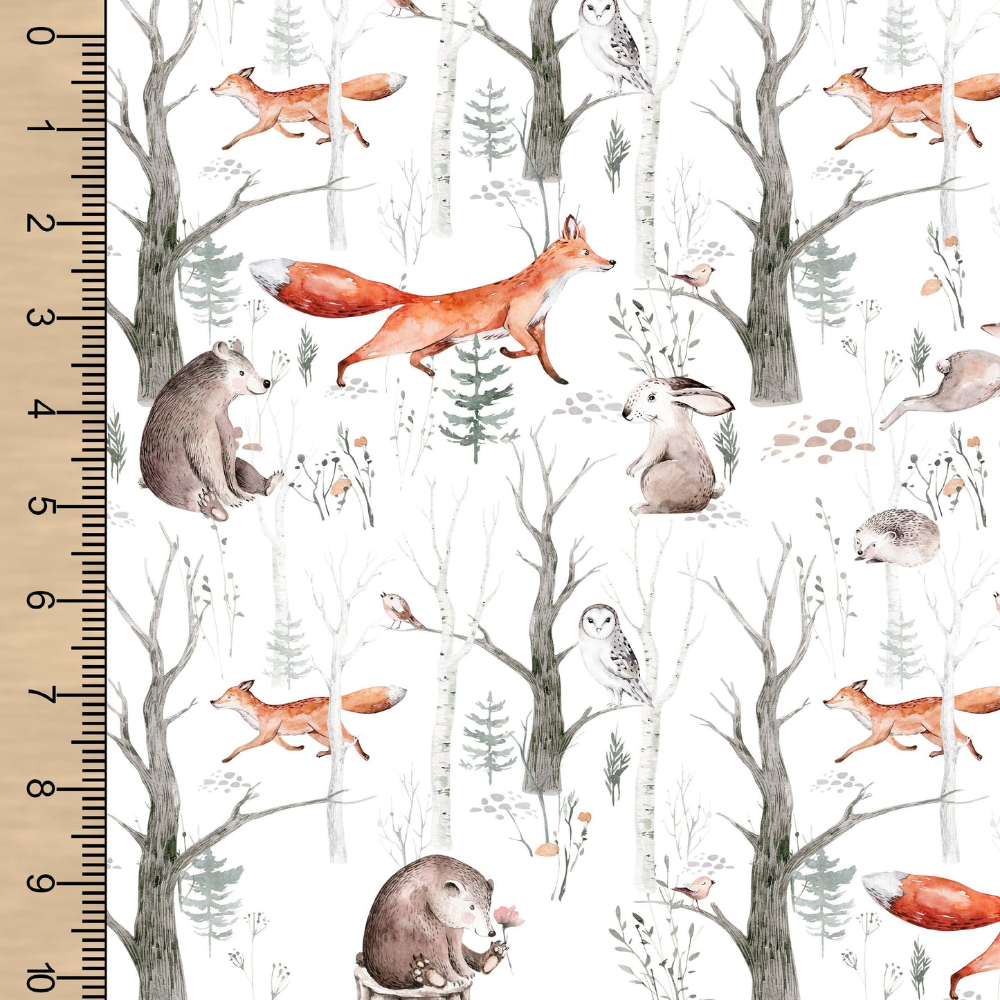 Busy Little Stitches - Whimsical Woodland Toddler Blanket