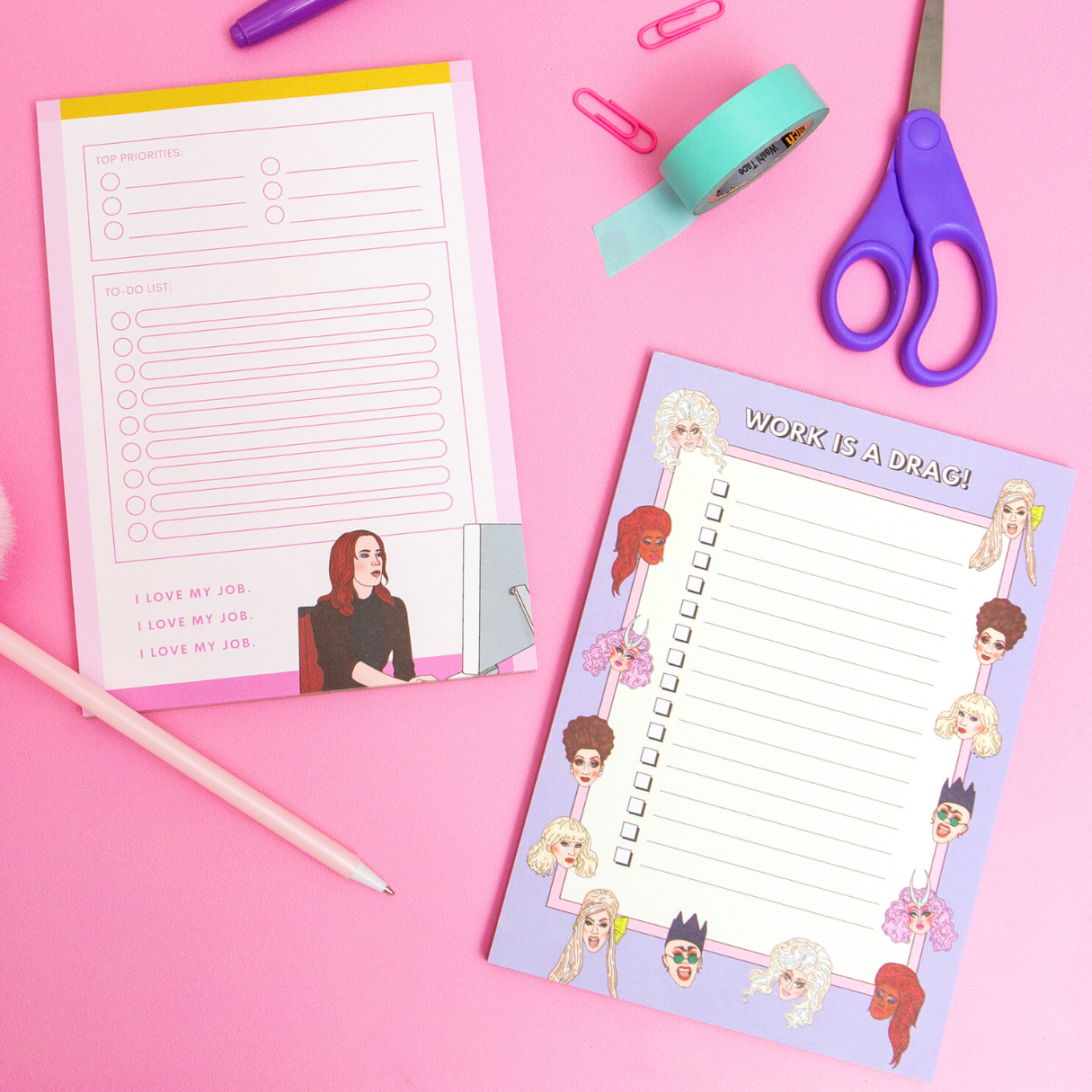 Party Mountain Paper co. - I Love My Job Notepad | Last Chance