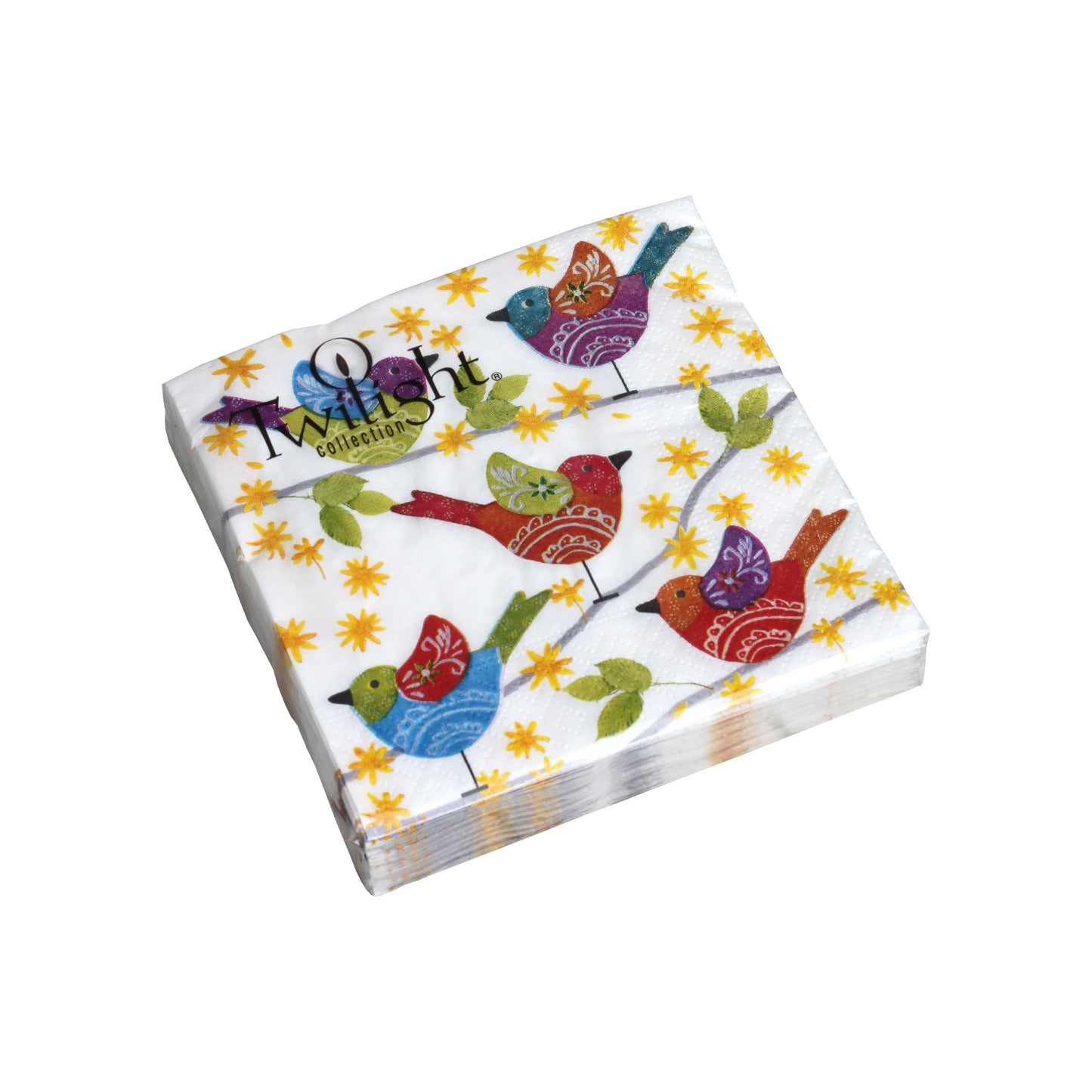 Twilight Collection - Colourful Birds Cocktail Napkin