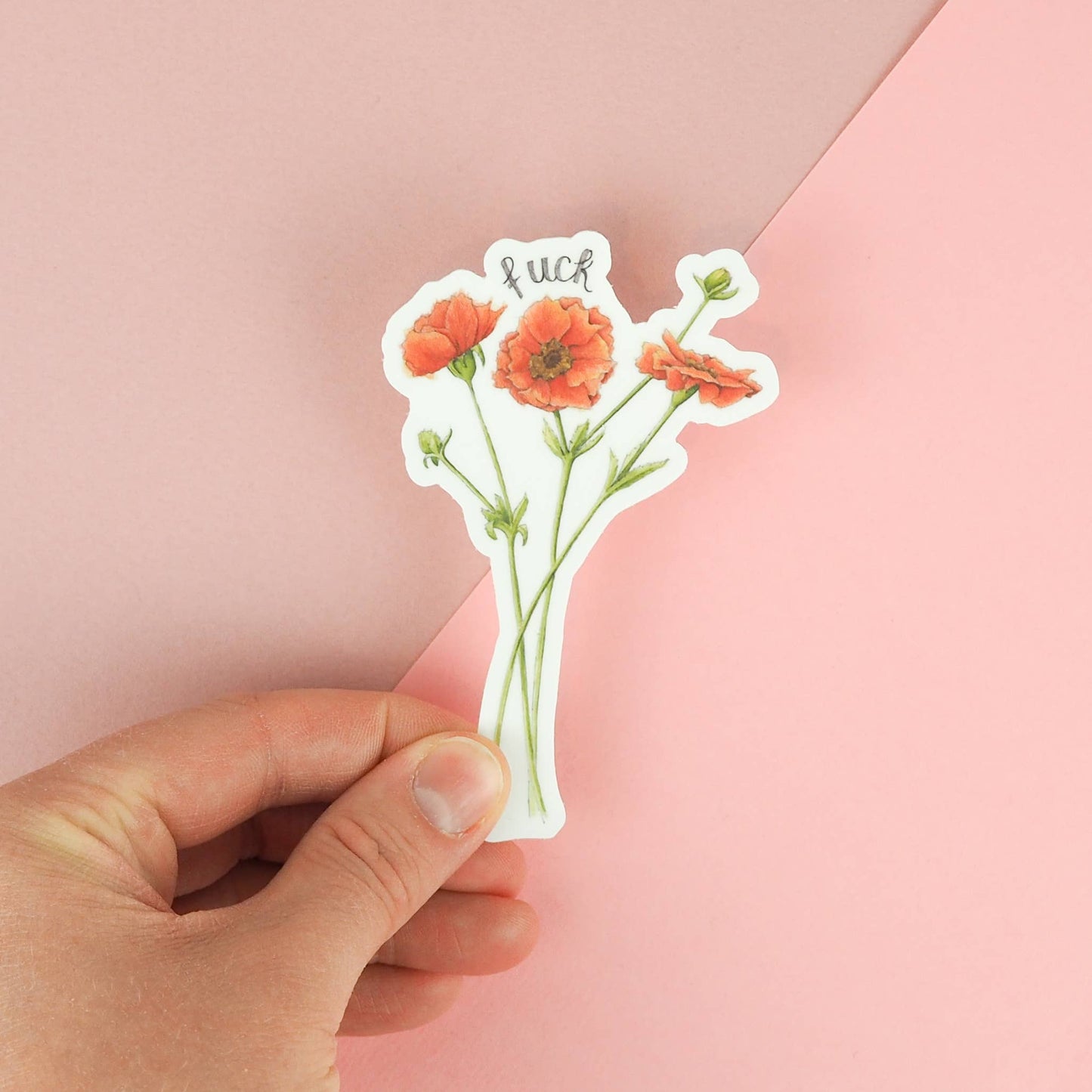 Naughty Florals - Fuck Sticker