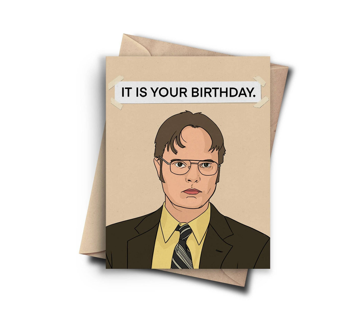 Pop Cult Paper - Funny Birthday Card - Dwight The Office Card