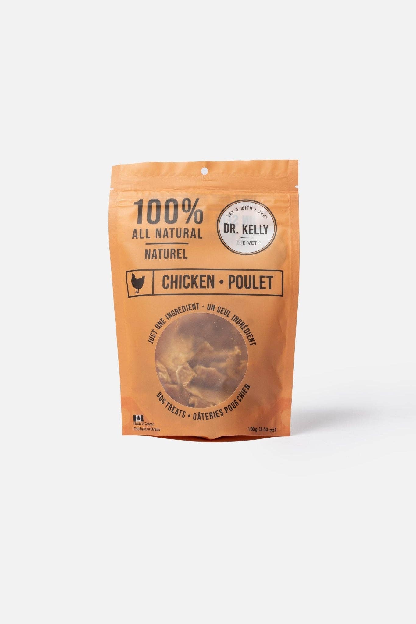 Silver Paw - Dr. Kelly The Vet 100% Natural Dog Treats - Chicken: 100g / 3.53 oz