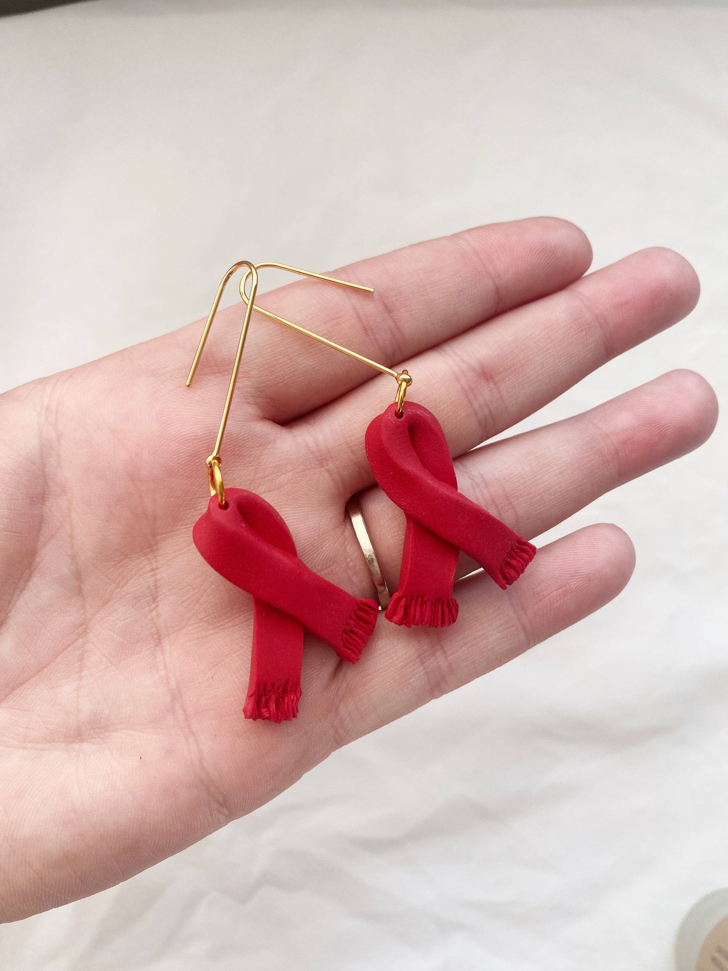 Taylor Swift Scarf Earrings | Handmade Polymer Clay Earrings