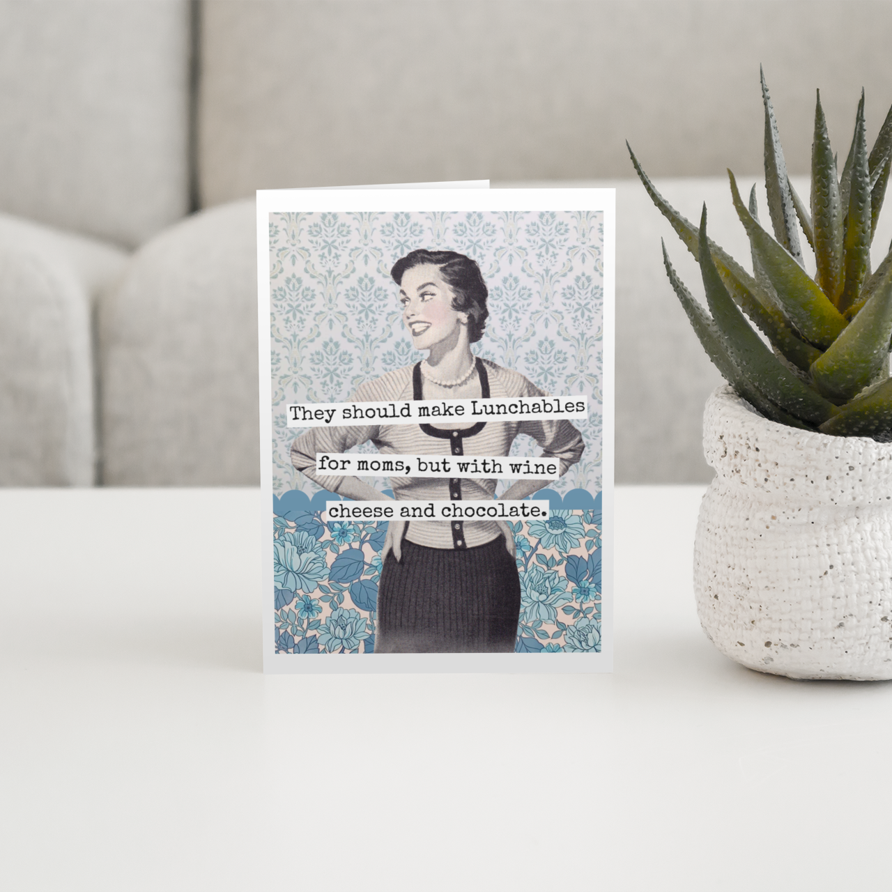 Raven's Rest Studio - Card. They Should Make Lunchables... Funny Card For Mom.