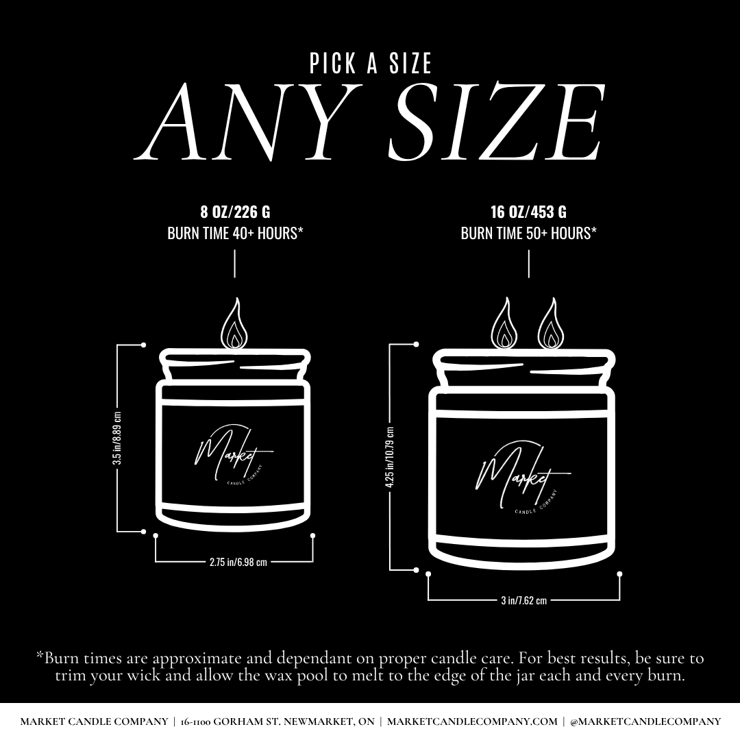 Market Candle Company - BARBERSHOP SOY WAX CANDLE: 8 oz Single Wick