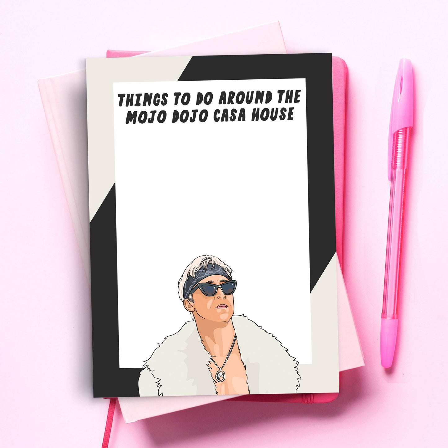 Pop Cult Paper - Barbie Ken Funny Notepad To Do Planner - Pop Culture Gift