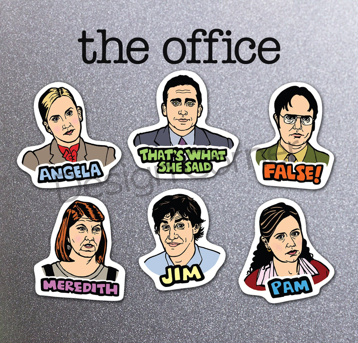 Design Corner - The Office Die Cut Magnets 6 Pack