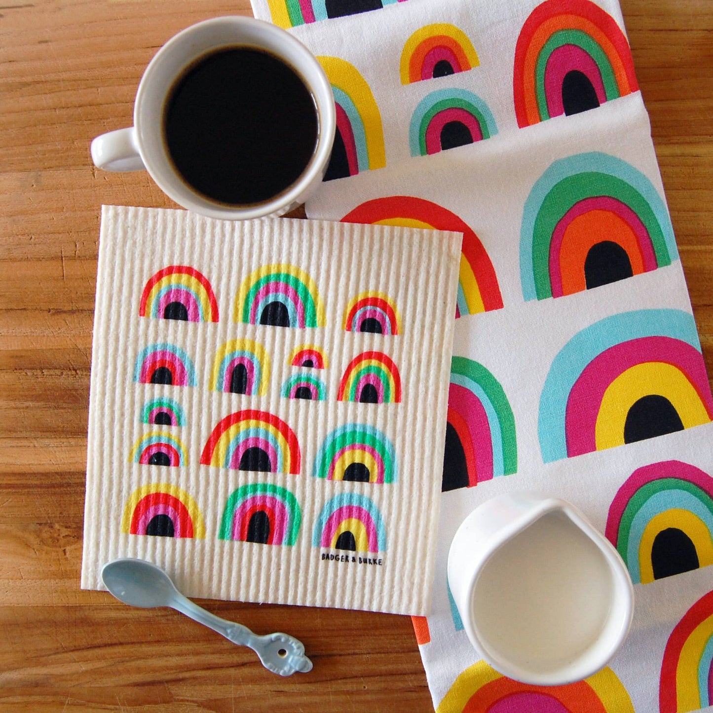Badger & Burke - Rainbow Sponge Cloth / Reusable Paper Towel