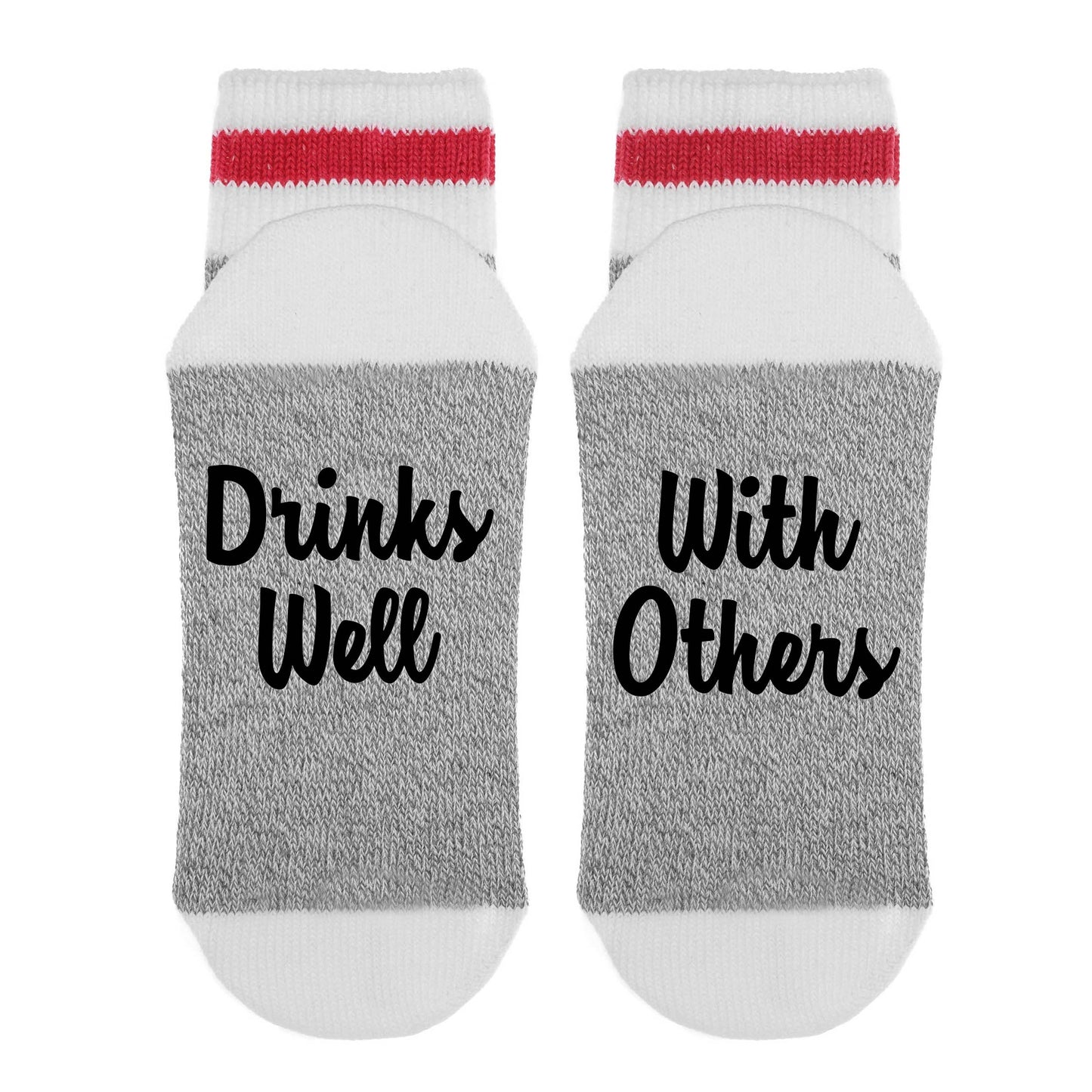 Sock Dirty to Me - Drinks Well with Others Socks - Socks: Matte White