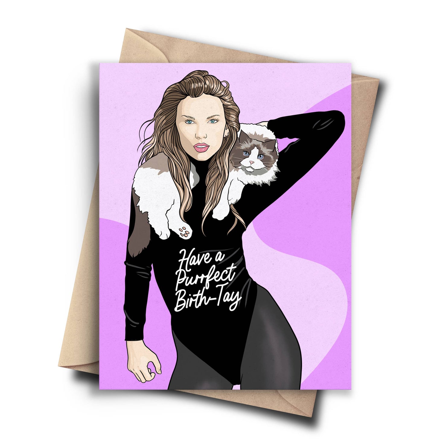 Pop Cult Paper - Purrfect Birth-Tay Taylor Swift Funny Birthday Card