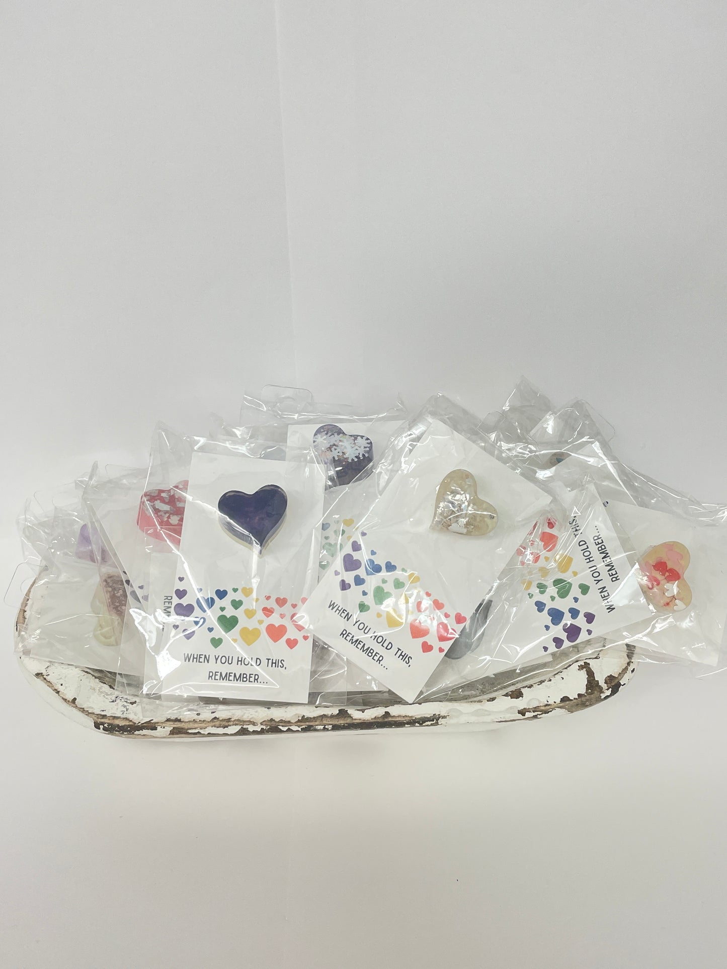 Cobblestone Market Resin Pocket heart