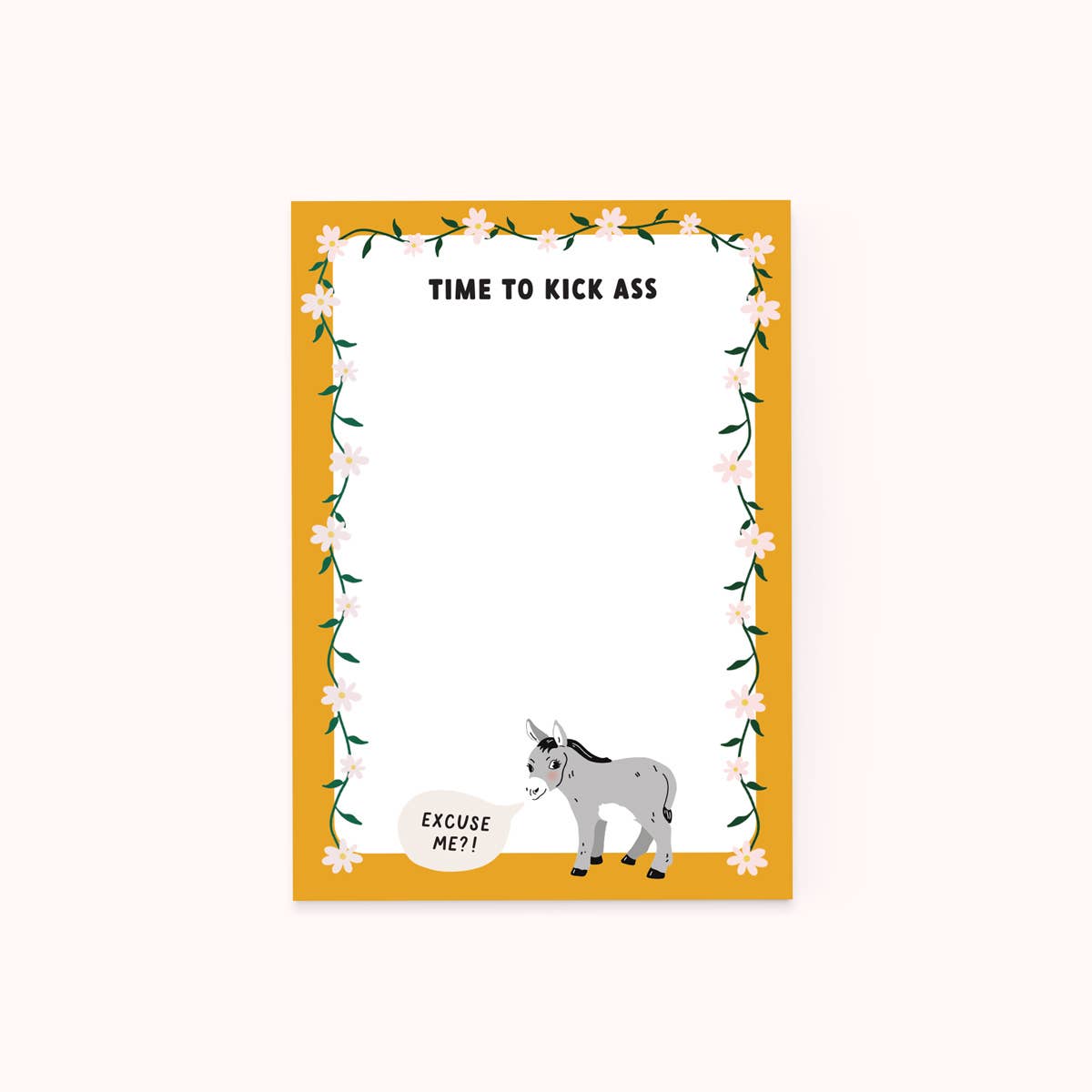 Party Mountain Paper co. - Time To Kick A** Notepad | Last Chance