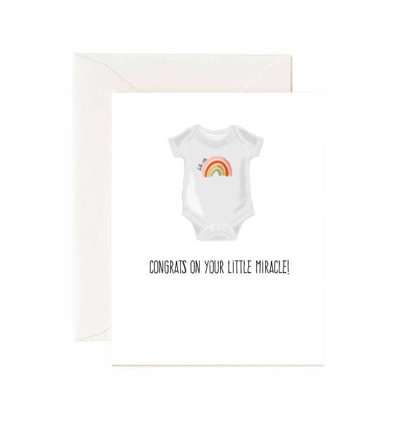 Jaybee Design - Congrats On Your Little Miracle - Greeting Card
