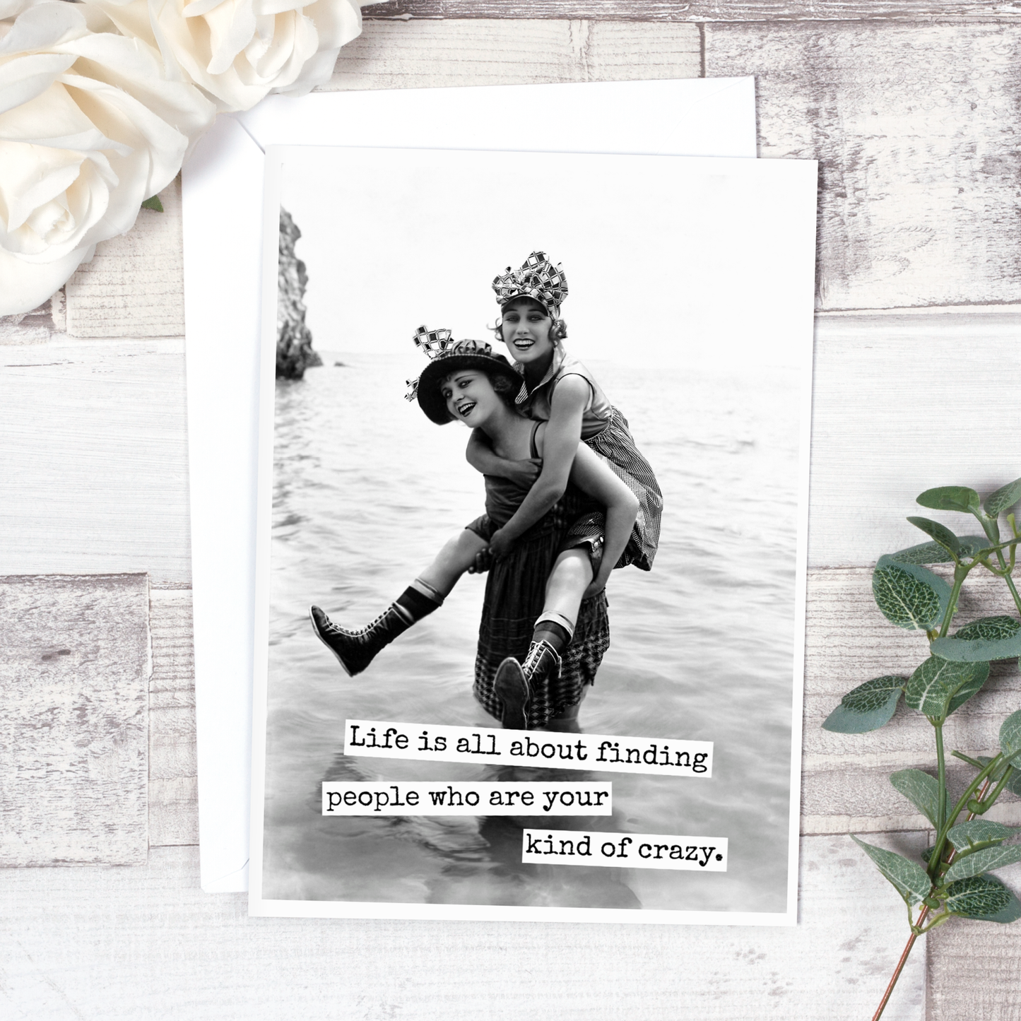 Raven's Rest Studio - Life Is All About Finding People... Friendship Card. 700